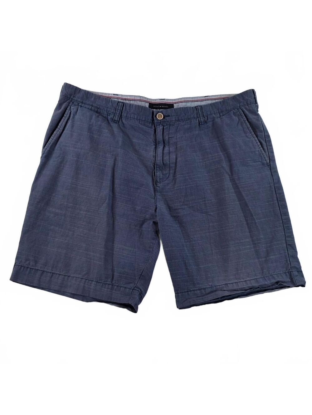 Tommy Hilfiger Custom Fit Men's Shorts Size 40 Blue Cotton Casual